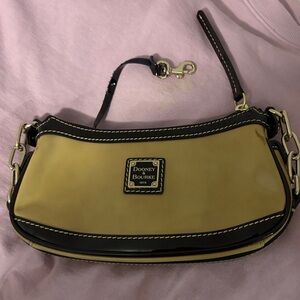Dooney & Bourke Tan and Black Clutch